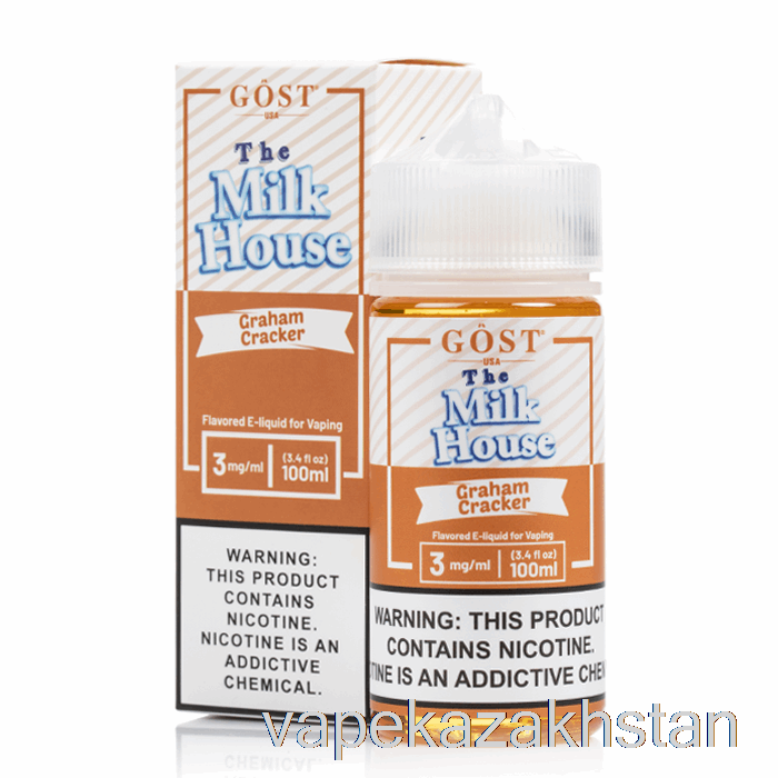 Vape Disposable Graham Cracker - The Milk House - GOST Vapor - 100mL 0mg